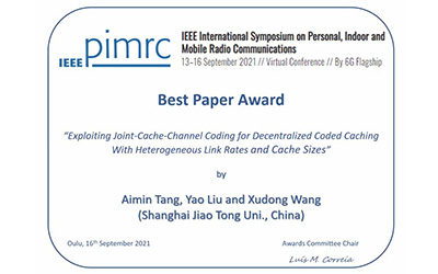 JI research team wins Best Paper Award at IEEE conference